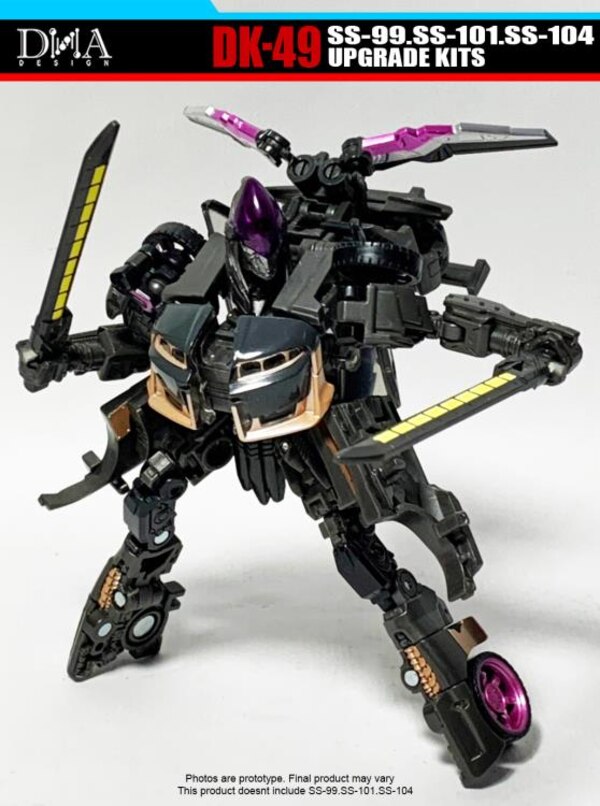 Image Of DNA Design DK 49 Scourge, Battletrap, Nightbird Upgrade Kit For Studio Series Rise Of The Beasts  (3 of 20)
